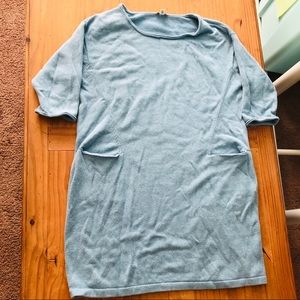 J. Jill Pale Blue Soft Sweater Dress